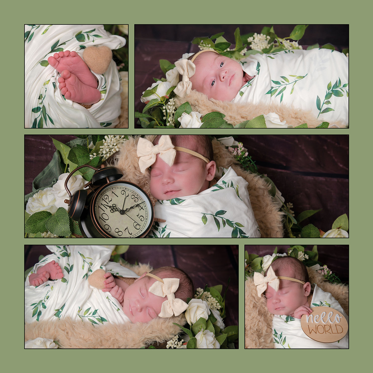 Family holding their newborn